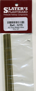 SP-1215 SLATERS  0.040 inch brass wire pack of 10 by 12 inches long