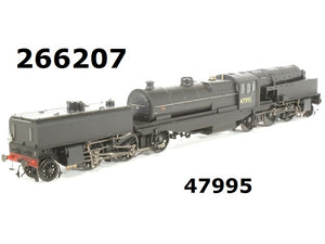 HEL-266207-DCC Heljan 2-6-0 0-6-2 Beyer Garratt "47995" plain black livery, DCC Fitted- BOXED