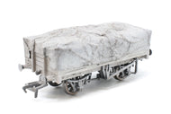 33-088 BACHMANN 5 Plank China Clay Wagon number 94060 with flat hood in GWR Grey livery with weathered finish - BOXED