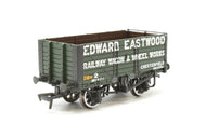 37-080K BACHMANN 7 Plank End Door Wagon 2 in "EDWARD EASTOOD RAILWAY WAGON & WHEEL WORKS" Green Livery - BOXED