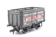 37-180 BACHMANN 7 Plank Wagon with Coke Rails 58 in 'S. Moseley & Sons' Grey Livery - BOXED