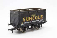 37-201 BACHMANN 8 plank wagon with coke rail "Suncole" Smokeless Nottingham Fuel - BOXED