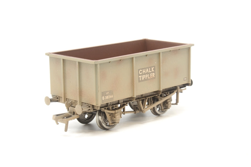 37-278  BACHMANN 27 Ton steel mineral tippler wagon B381366 for chalk (weathered)