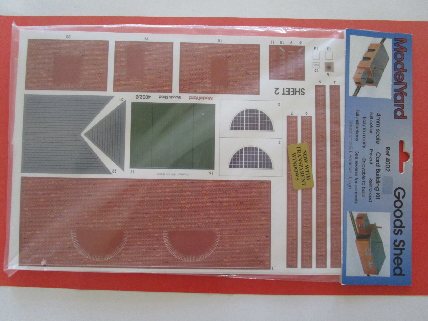 L4002 MODELYARD Goods Shed - card building kit - OO scale