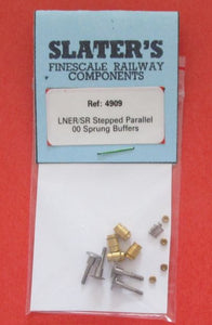 SP-4909 SLATERS LNER/SR stepped parallel sprung buffers (formerly Cavendish CP09) - OO Gauge