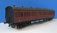54251-3-P02 AIRFIX (GMR} LMS 57' Non-corridor Brake 3rd 25250 in Maroon