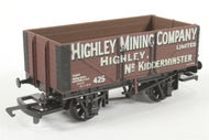 54382-6 AIRFIX (GMR) 7-plank open wagon - "Highley Mining Co. Ltd." Highley, Nr. Kidderminster. no. 425