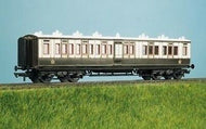 RAT-5730 RATIO LNWR Arc Roof corridor Bogie brake all 3rd, 7 compartment Coach kit- OO Gauge