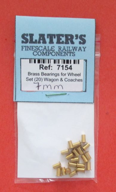 SP-7154 SLATERS  Brass bearings for wheel set, wagons & coaches (pack of 20) - O Gauge