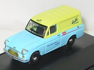 76ANG008 OXFORD DIECAST Ford Anglia van in 'Walls' livery