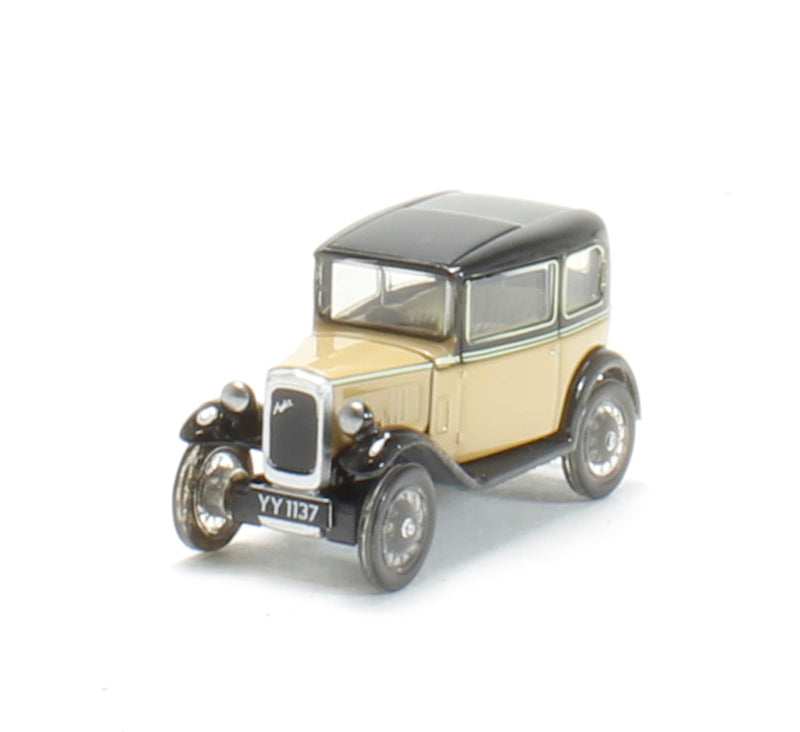 76ASS001 OXFORD DIECAST  Austin Seven RN Saloon - fawn