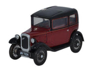 76ASS003 OXFORD DIECAST  Austin Seven RN Saloon Maroon