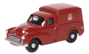 76MM060 OXFORD DIECAST Morris 1000 Van British Railways maroon