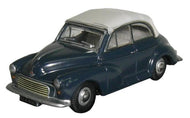 76MMC004 OXFORD DIECAST Morris Minor Convertible Traf Blue/Pearl Grey