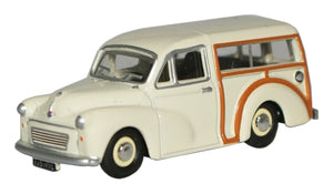 76MMT001 OXFORD DIECAST  Morris Minor Traveller in Old English White