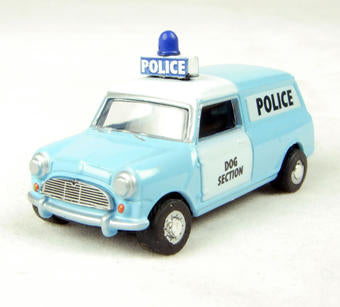76P009 OXFORD Morris Mini van 'Police Panda' - dog section  (unboxed)