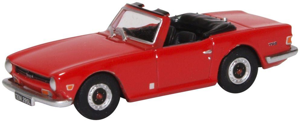 76TR6002 OXFORD DIECAST Triumph TR6 Signal Red