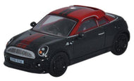 76MC002 OXFORD DIECAST Mini Cooper in midnight black and red