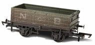 76MW4001W OXFORD RAIL 4 Plank Wagon N.B.R. Grey - weathered