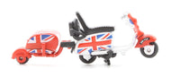 76SC002 OXFORD DIECAST Scooter Union Jack colours