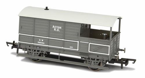 76TOB002 OXFORD RAIL Toad Brake Van - GWR 4Wheel plated late 