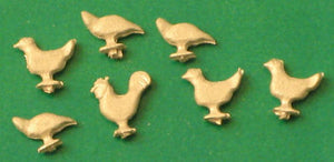 A1 SPRINGSIDE  Chickens  unpainted - OO gauge