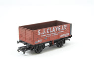 B101 DAPOL 7 plank wagon  "S. J. CLAYE. LTD." Long Eaton. - BOXED