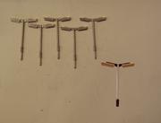 B46 P&D MARSH  WR double head station lamps pack of 5 - N Gauge - unpainted