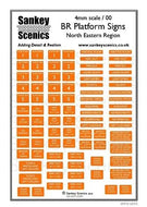 BRPSNER4 SANKEY SCENICS  North Eastern Region Platform Signs