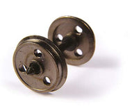 36-015 BACHMANN Metal 3-Hole Disc Wagon Wheels   (10 per pack) - 12.6mm dia