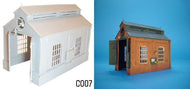 C007 DAPOL Single Track Engine Shed (Plastic kit)