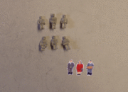 C27 P&D MARSH Seated figures in various poses pack of 6 - N Gauge - unpainted