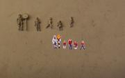 C43 P&D MARSH School children and crossing patrol - N Gauge - unpainted