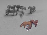 C50 P&D MARSH Horses pack of 5 - N Gauge - unpainted