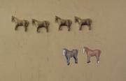 C51 P&D MARSH Ponies pack of 4 - N Gauge - unpainted