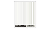 DT514 WOODLAND SCENICS. White stripes: 1/64, 1/32, 1/16 (Pack B)
