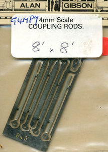 G4M87 GIBSON 8ft x 8ft Coupling Rods plain