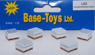 L03  B-T MODELS Concrete kerb stones on 6 pallets