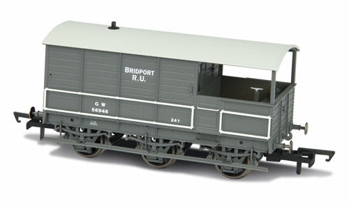 76TOA002 OXFORD RAIL  Toad Brake Van - GWR 6 Wheel Plated (Late) Bridport