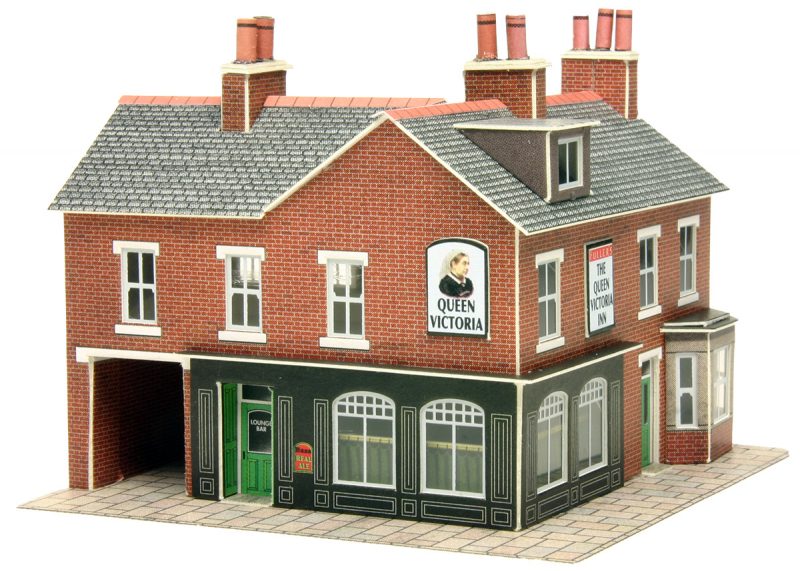 PN116 METCALFE Corner Shop & Pub Red Brick - N scale (2021 version)