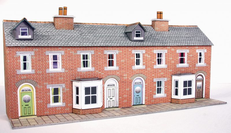 PN174 METCALFE Brick Terrace House Fronts- N scale