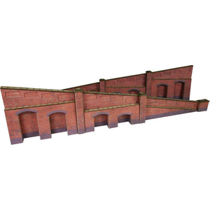 PO248 METCALFE Brick Tapered Retaining Walls - OO scale