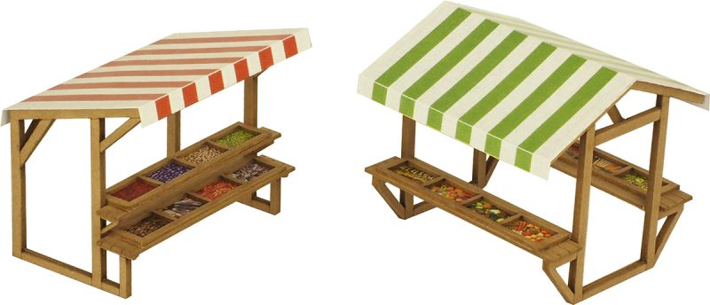 PO530 METCALFE Market Stalls - OO scale