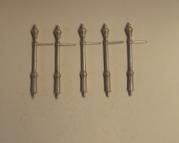 PW133 P&D MARSH  Period residential electric lamps pack of 5 - OO Gauge - unpainted
