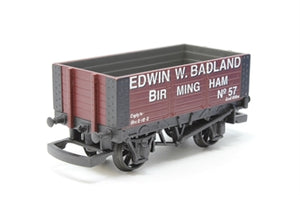 R106 HORNBY 6 plank wagon "Edwin W. Badland" , Birmingham. No.57