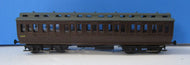 R332-P03 HORNBY Clerestory composite Coach repainted in LNER chocolate livery with replacement metal bogies, wheels and buffers - UNBOXED