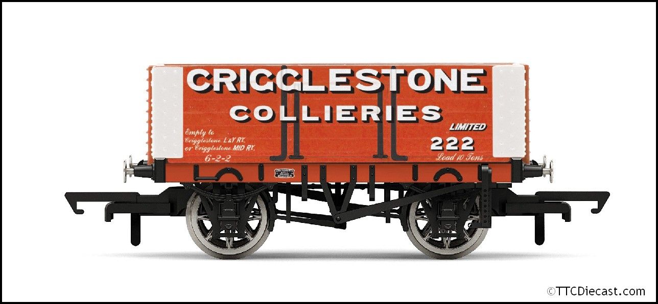 R6949 HORNBY 6-plank open wagon 'Crigglestone Collieries' No. 222