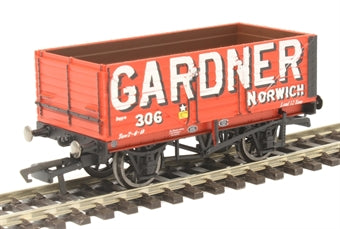 R6951 HORNBY 7-plank open wagon 'Gardner' No. 306