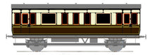 S108 SHIRE SCENES GWR Saloon, alternative sides for Ratio kit 613