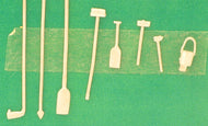 DA16 SPRINGSIDE  Fire Iron Set Tender Locos  unpainted - OO gauge